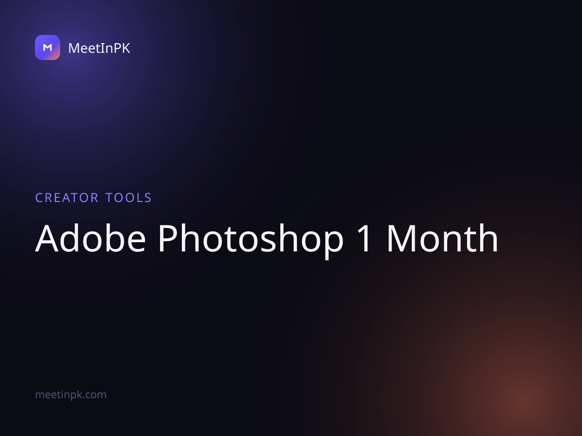 Adobe Photoshop 1 Month