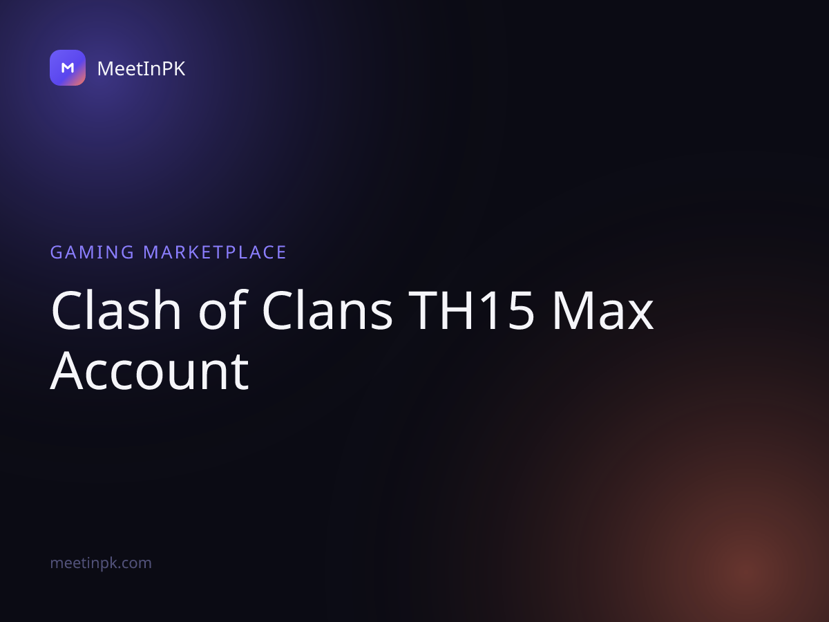 Clash of Clans TH15 Max Account