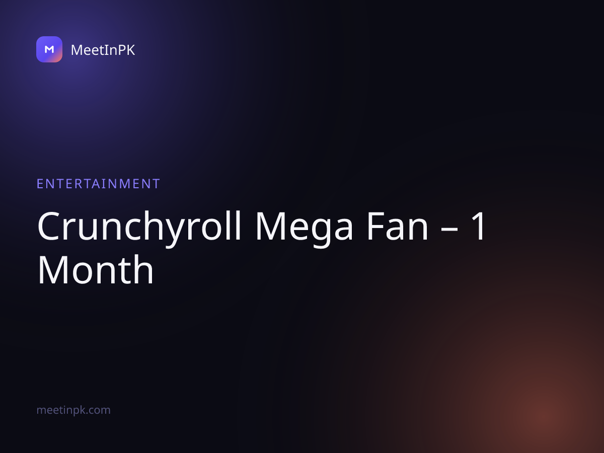 Crunchyroll Mega Fan – 1 Month