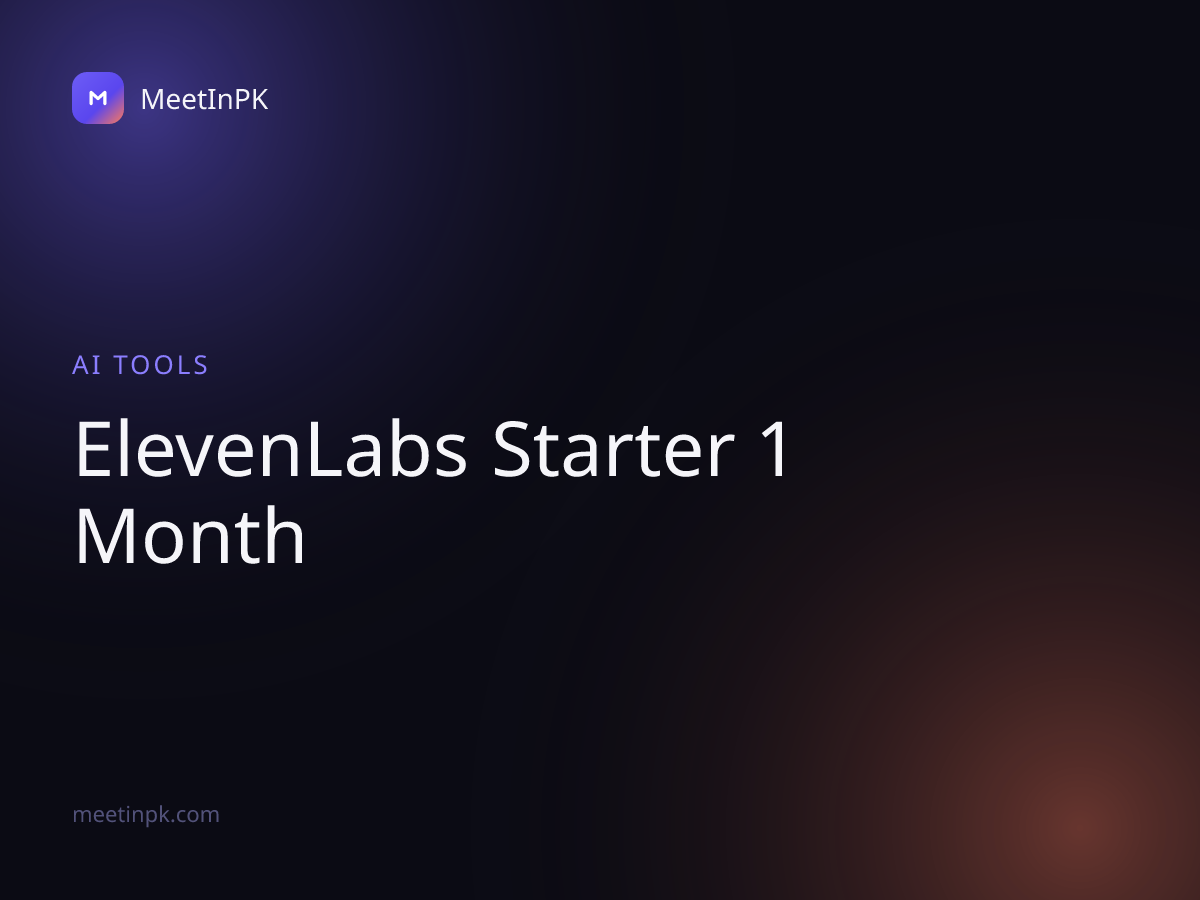 ElevenLabs Starter 1 Month