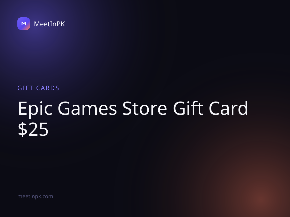 Epic Games Store Gift Card $25