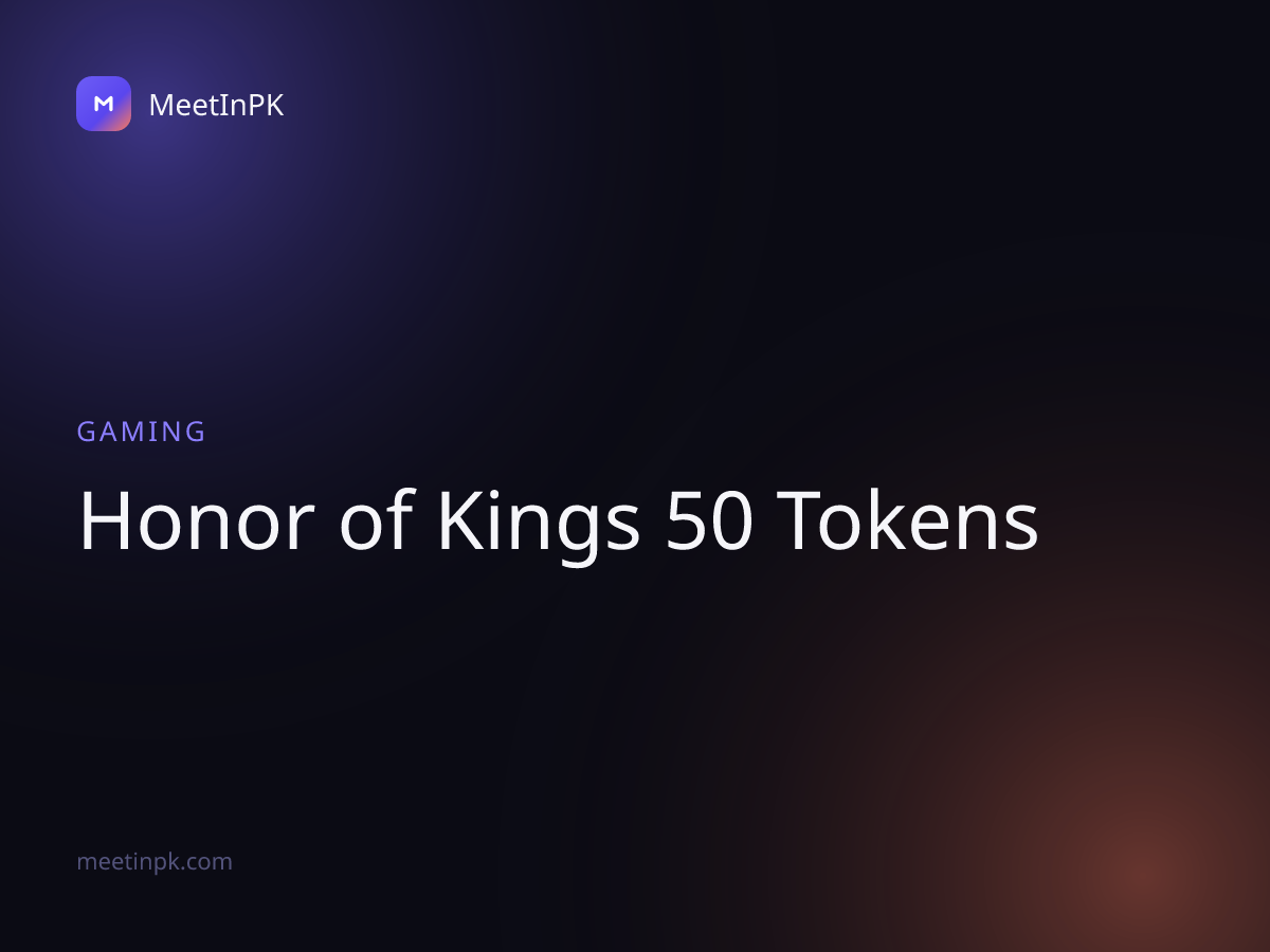 Honor of Kings 50 Tokens