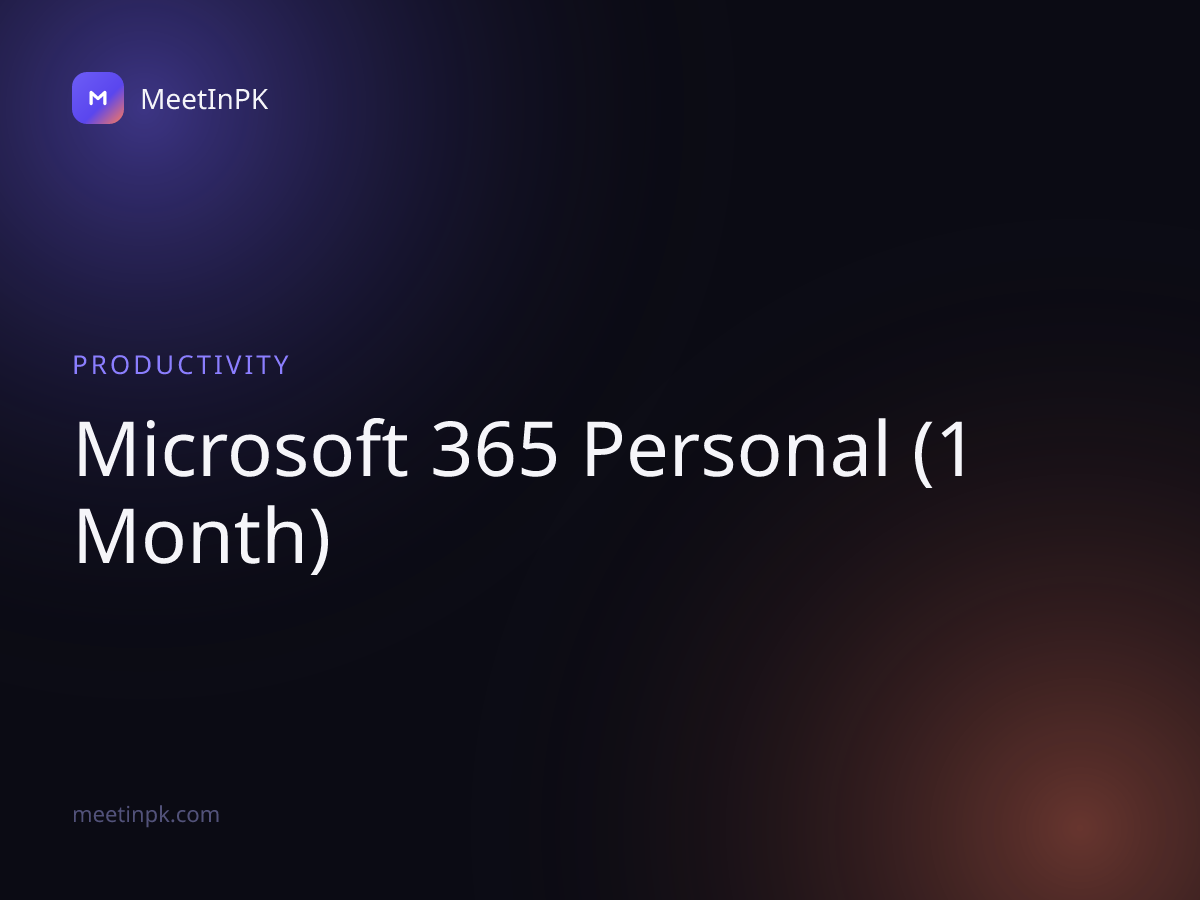 Microsoft 365 Personal (1 Month)