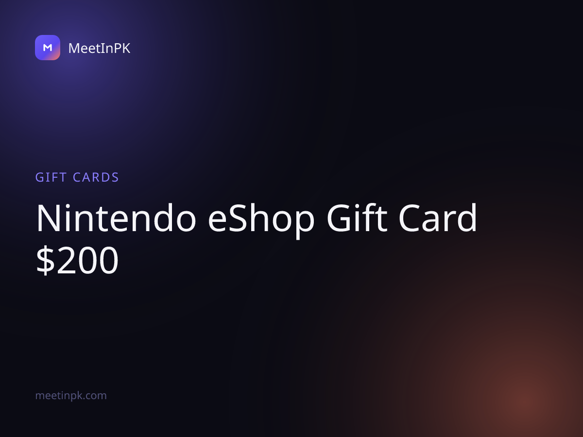 Nintendo eShop Gift Card $200