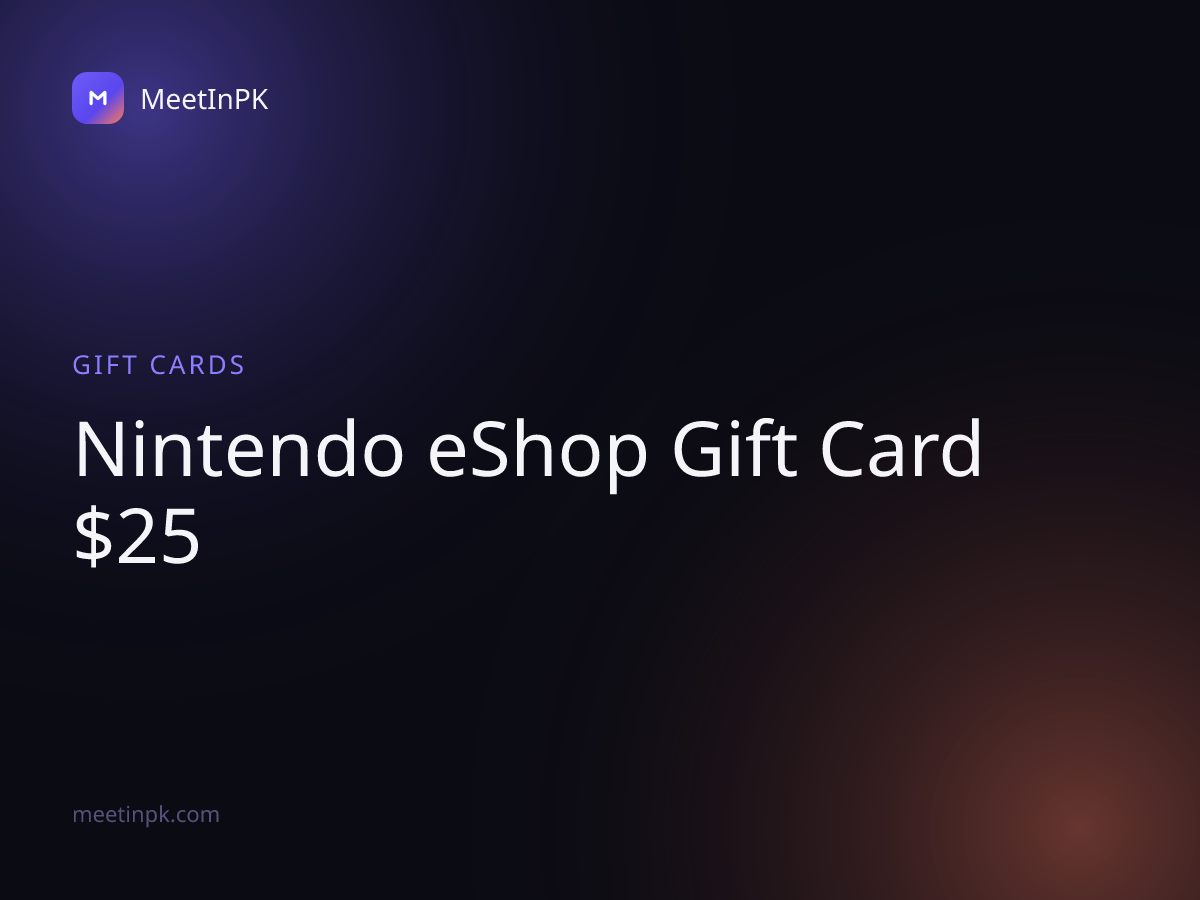 Nintendo eShop Gift Card $25
