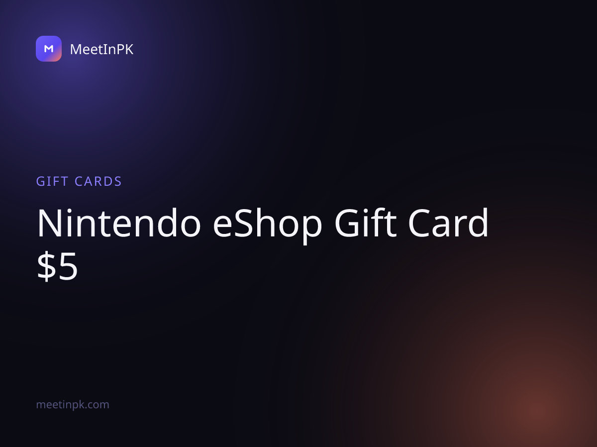 Nintendo eShop Gift Card $5