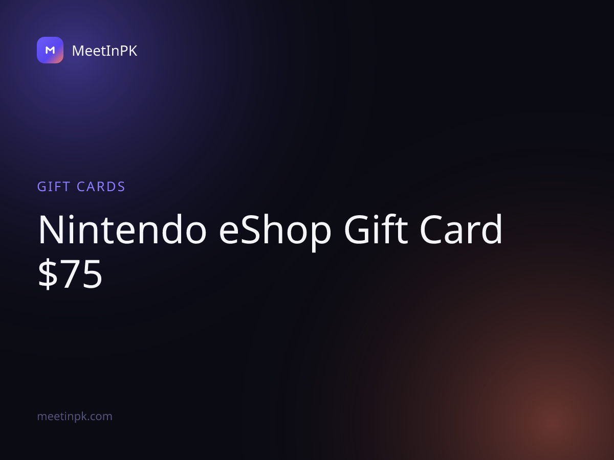 Nintendo eShop Gift Card $75