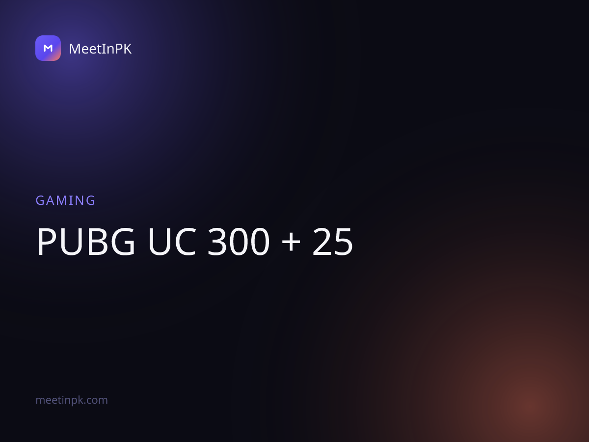 PUBG UC 300 + 25