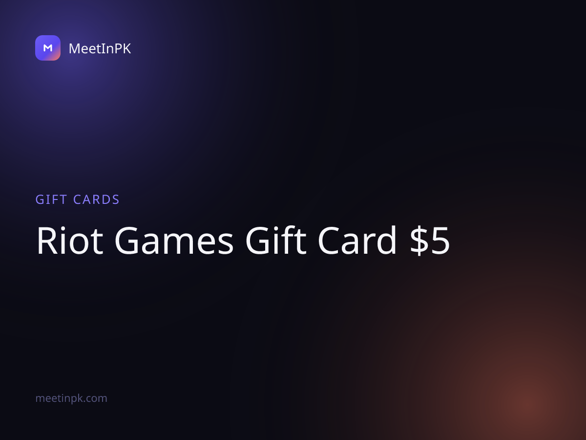 Riot Games Gift Card $5