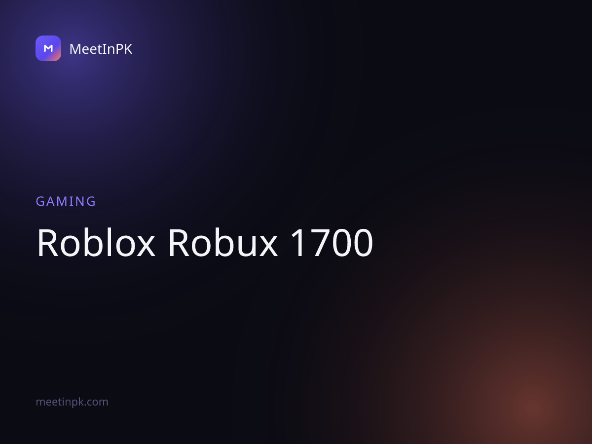 Roblox Robux 1700