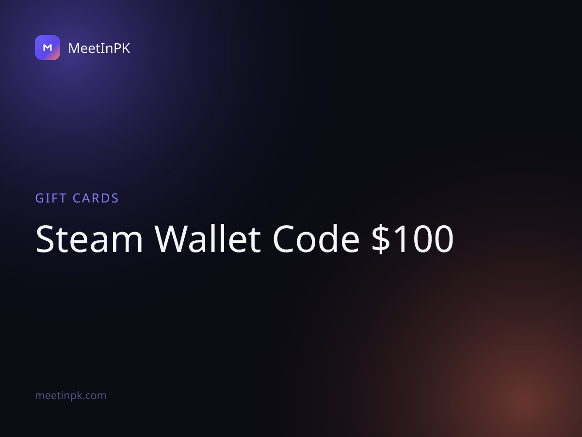 Steam Wallet Code $100