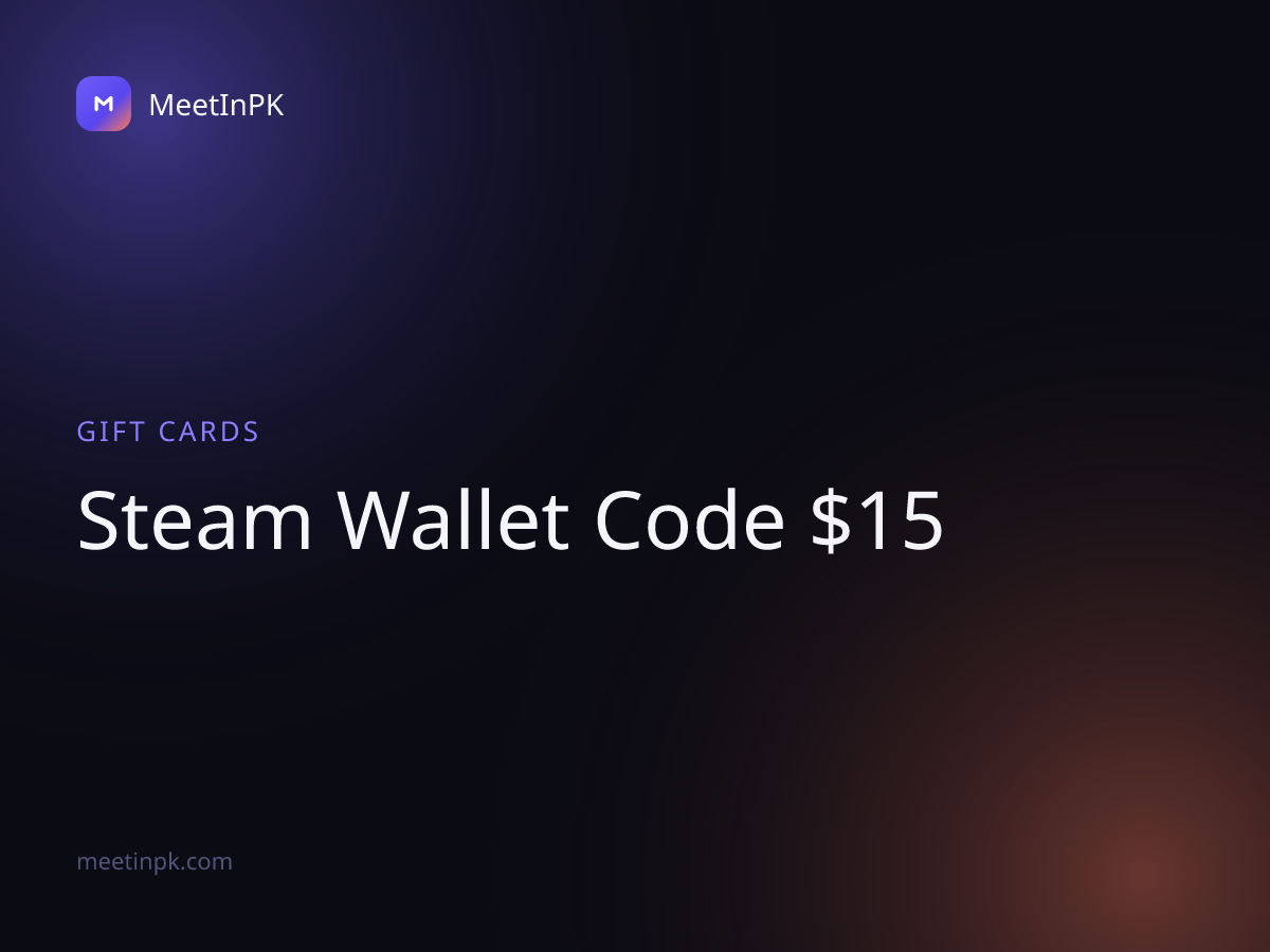 Steam Wallet Code $15