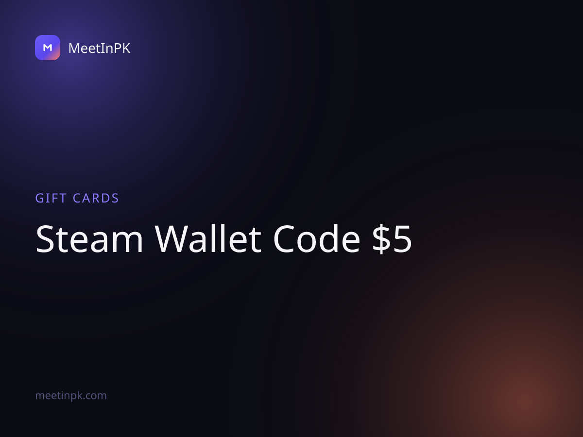 Steam Wallet Code $5