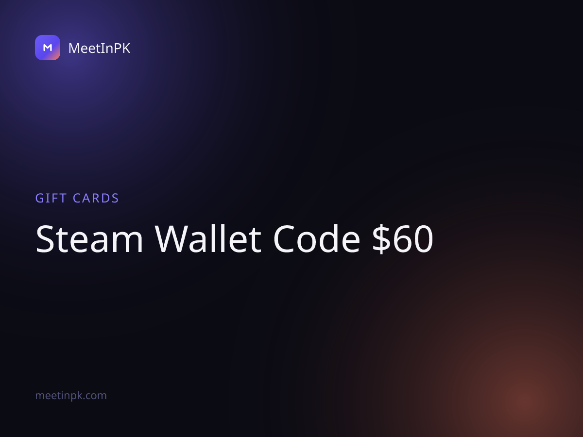 Steam Wallet Code $60