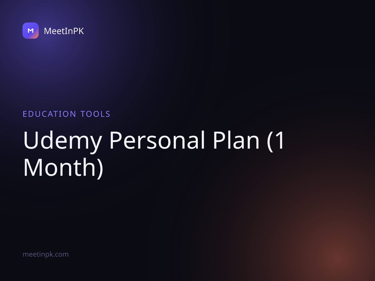 Udemy Personal Plan (1 Month)